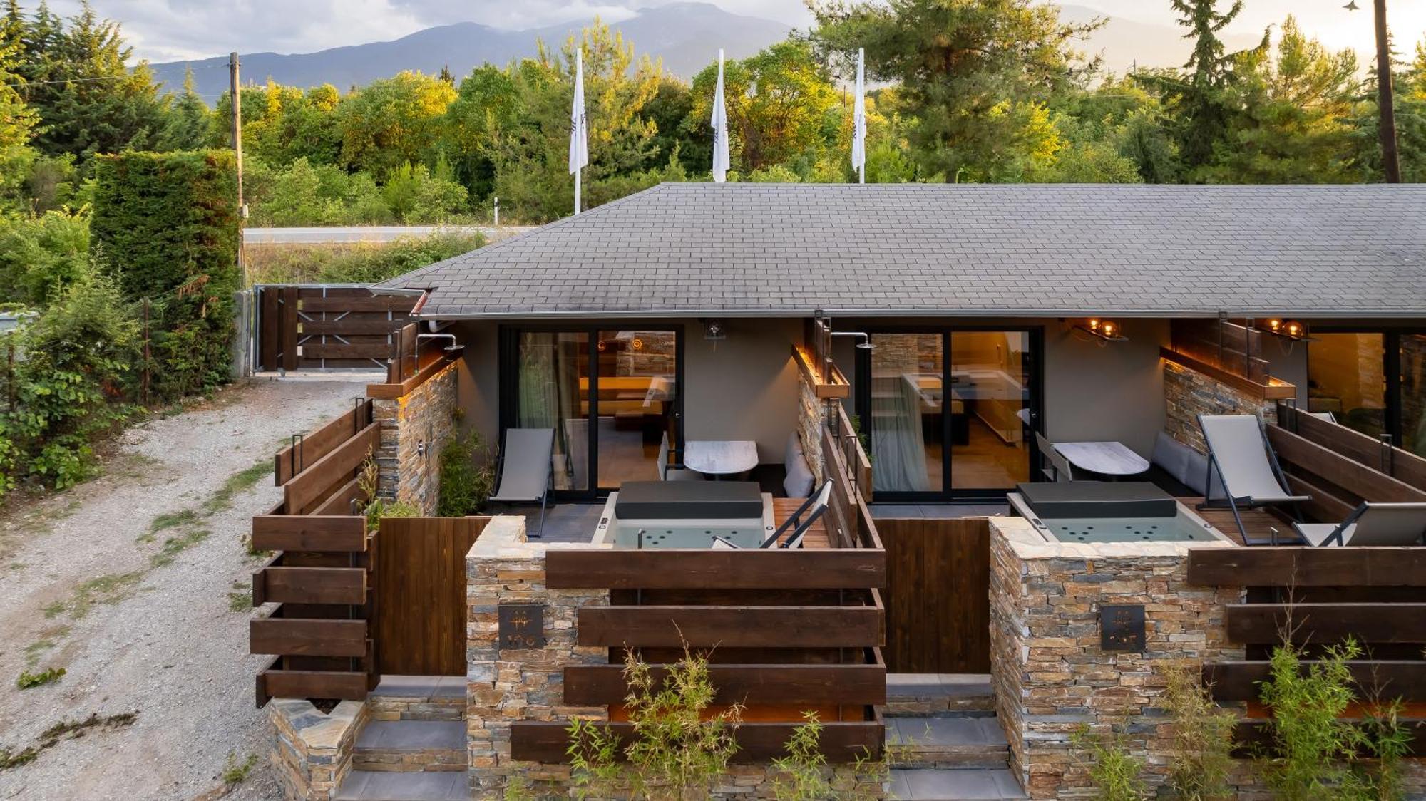Sylvia Camping & Luxury Suites, Panel Hospitality Homes & Villas Litochoro Exterior foto