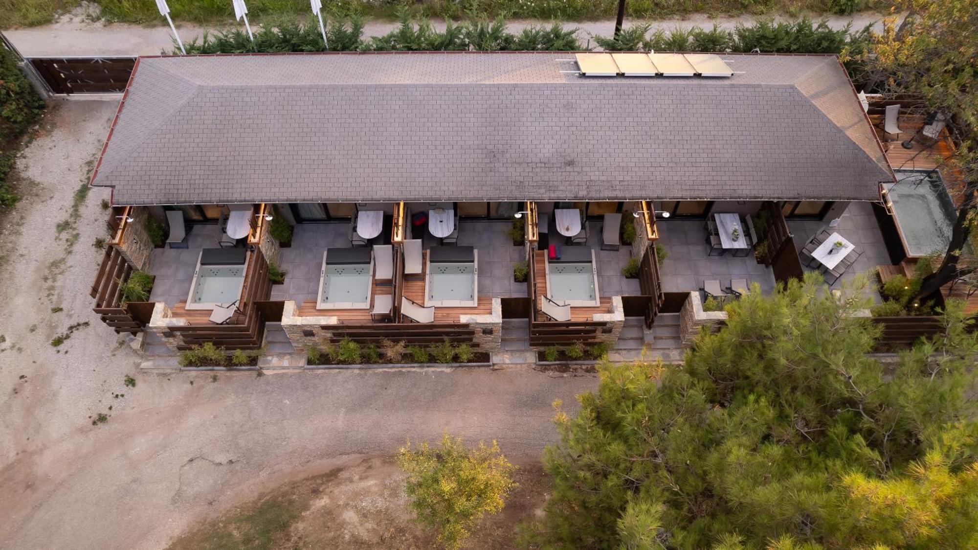 Sylvia Camping & Luxury Suites, Panel Hospitality Homes & Villas Litochoro Exterior foto
