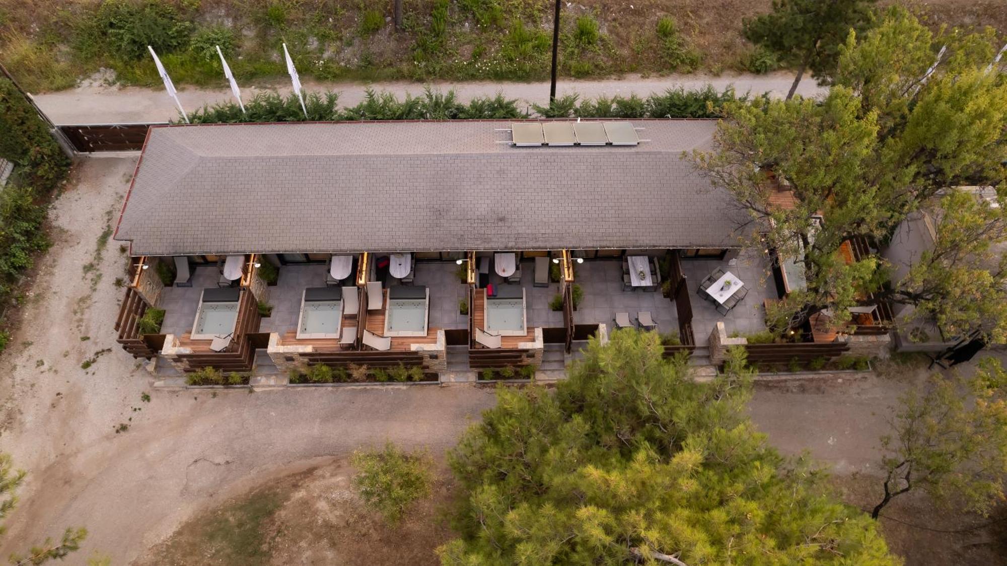 Sylvia Camping & Luxury Suites, Panel Hospitality Homes & Villas Litochoro Exterior foto
